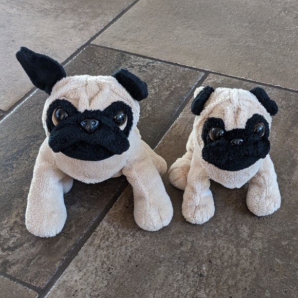 Webkinz by Ganz Plush Pug Puppies Tan and Black - Picture 4 of 10